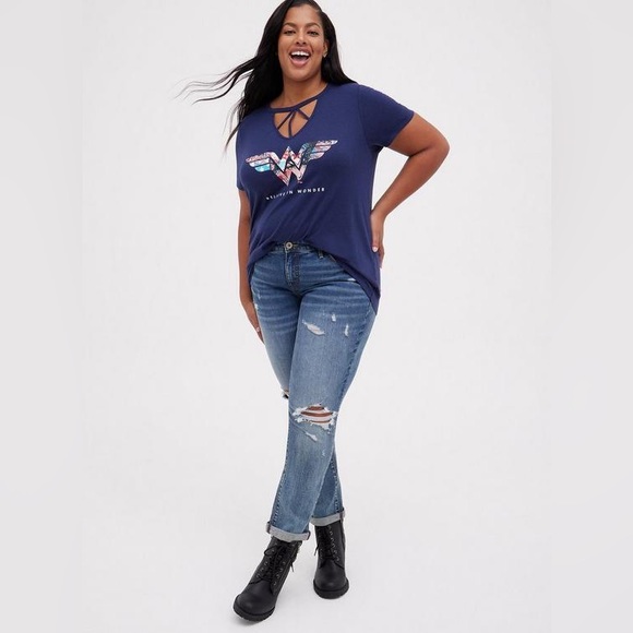 Torrid Strappy Top - Triblend Jersey DC Comics Wonder Woman NWT - Picture 2 of 9